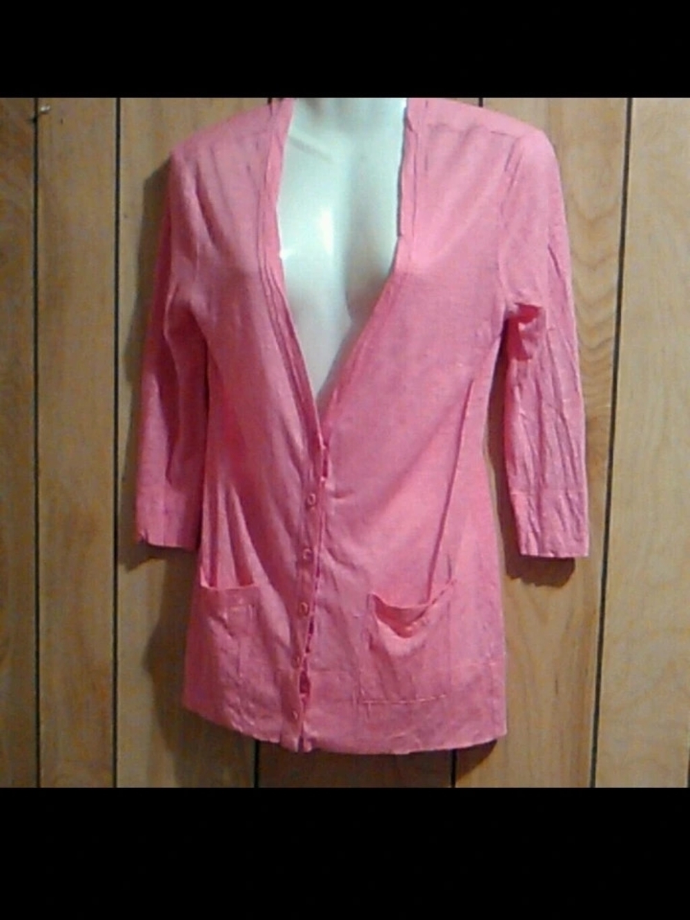J. Crew Pink Lightweight Button-Front Cardigan Jacket